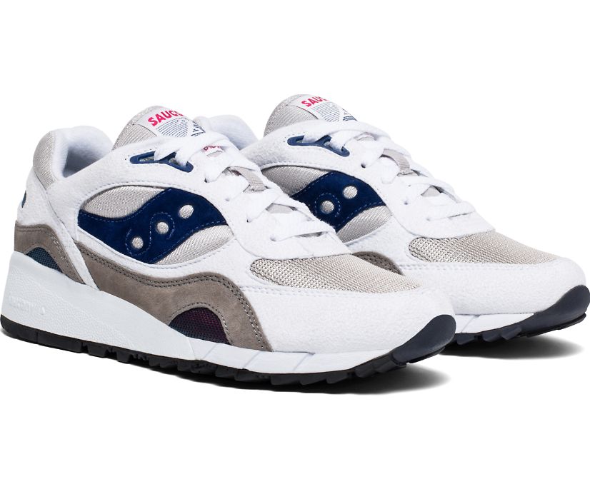 Women's Saucony Shadow 6000 Originals White / Grey / Navy | Singapore 071LISH